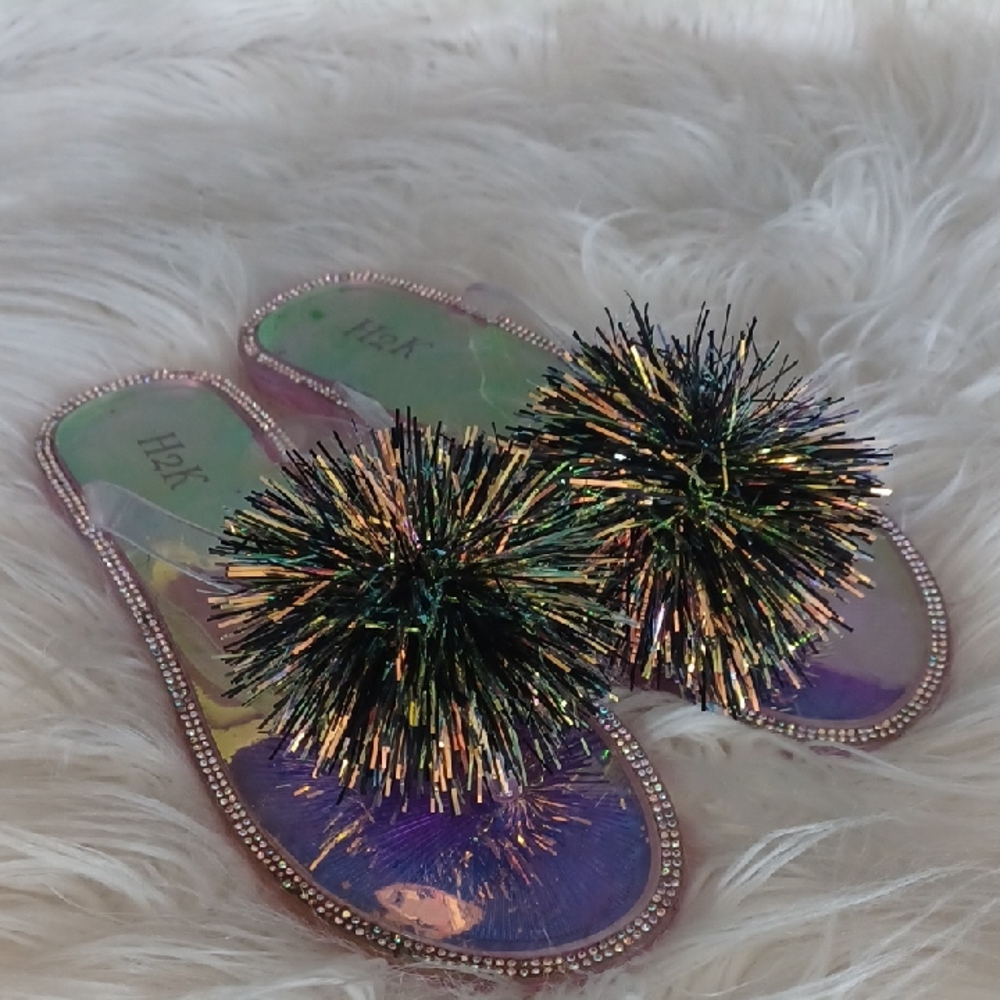 Sparkly Iridescent Sandals
